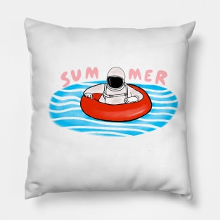 Summer astronaut astronaut space colorful space lover Pillow