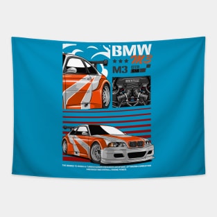 GTR E46 Nostalgia Tapestry