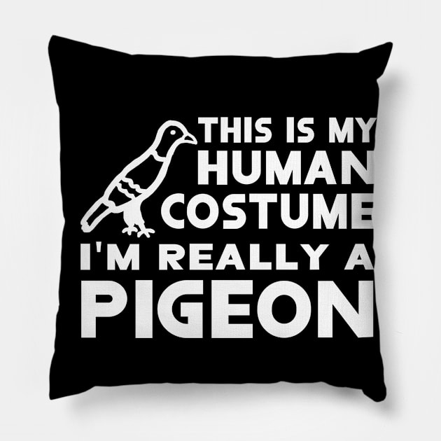 Human costume dove human gift idea Pillow by FindYourFavouriteDesign