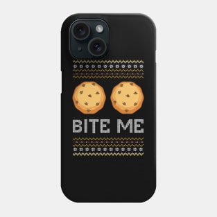 Bite Me Christmas Cookie ugly Christmas sweater Phone Case