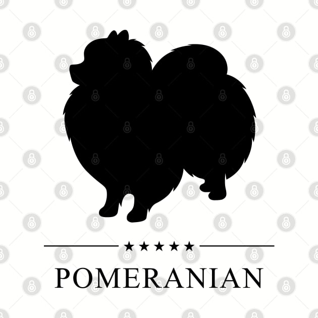 Pomeranian Black Silhouette by millersye