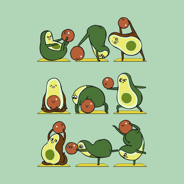 Avocado Yoga With The Seed by huebucket