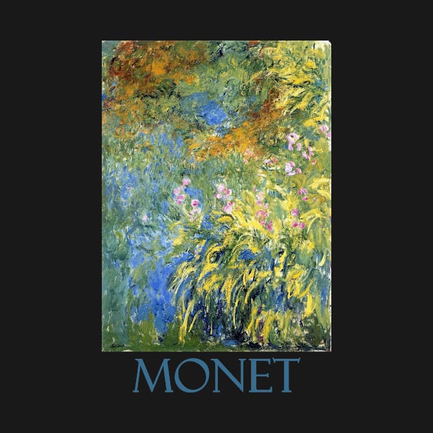 Irises by the Pond by Claude Monet by Naves