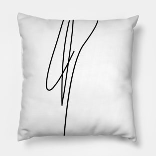 Buddy - single line parrot art Pillow