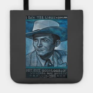 Blue Hank Williams Tote