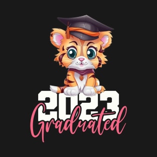 Cute Tiger 2023 Graduate, Graduation Gift Custom Year Shirt For Him & Her Graduation, Graduation 2023, College Graduation, Grad School Shirt T-Shirt