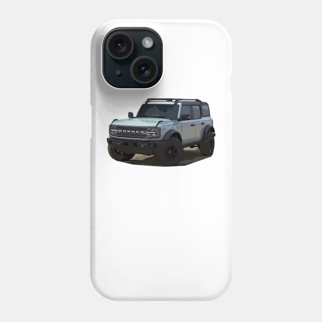 2021 Ford Bronco 4 Door Area 51 Phone Case by Woreth