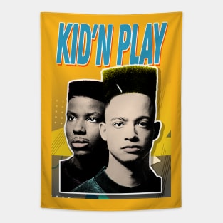 Kid 'N Play 90s Aesthetic Design Tapestry