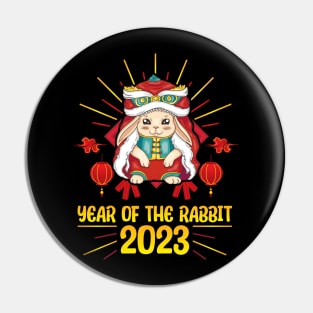 Good Luck Zodiac Happy Chinese New Year of the Rabbit Pin