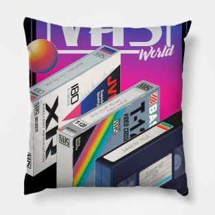 VHS world Pillow