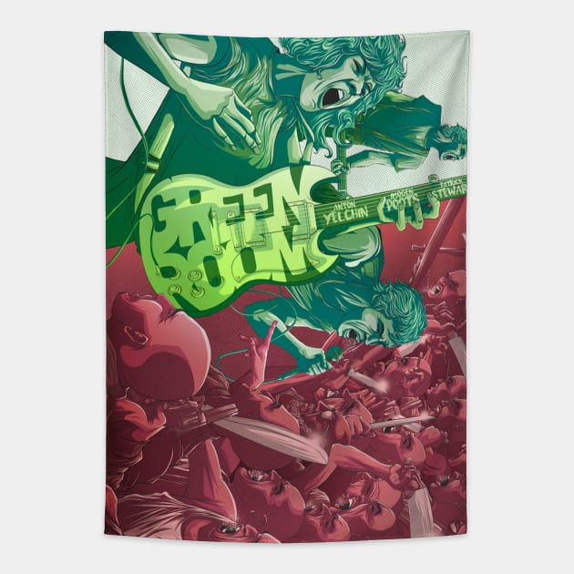 Green Room Area 24 Tapestry by teavocado