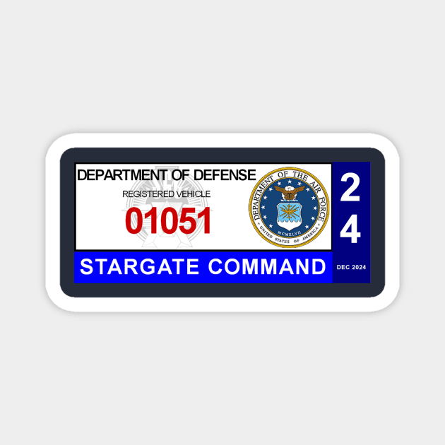 Stargate Command Vehicle Access Pass Magnet by Starbase79