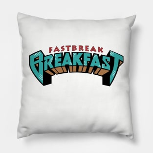 Fastbreak Breakfast Throwback Grizzlies logo Pillow