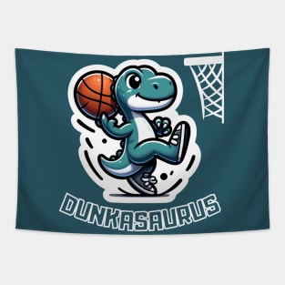 Basketball Dinosaur Dunkasaurus Rex Tapestry