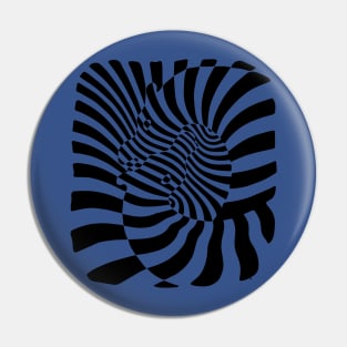 Graphic zebra Pin