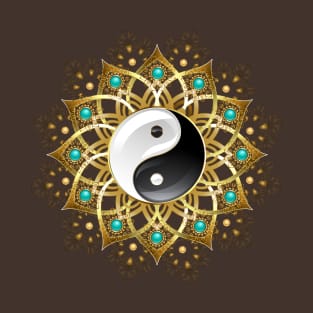 Symbol of Yin Yang Mandala T-Shirt