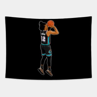 Ja Morant #12 Shoots Three Points Tapestry