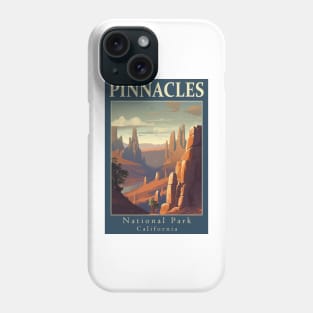 Pinnacles National Park Travel Poster Phone Case