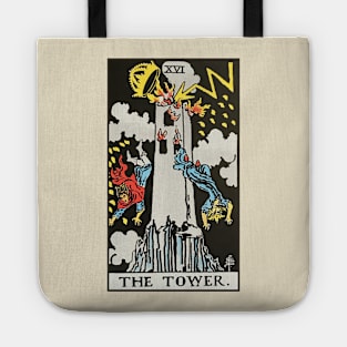 The Tower tarot card Tote