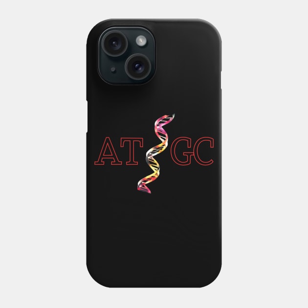 AT / GC, biotechnology, dna strand, molecular biology Phone Case by Pattyld