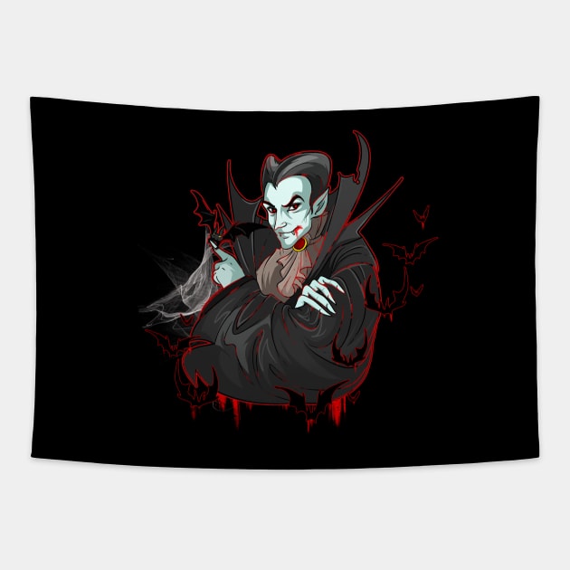 Zombie Vampire Monster Tapestry by Trendy Black Sheep