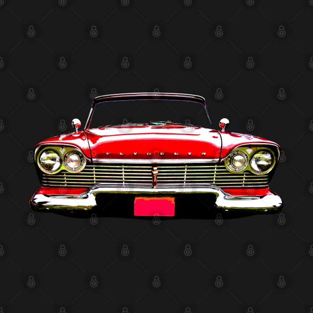 Plymouth Belvedere 1950s classic car red by soitwouldseem