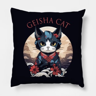 Geisha Cat Pillow