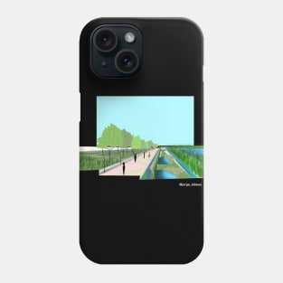 wetland urban park sketch Phone Case