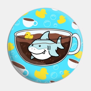 Sharks, Coffee, and Rubber Duckies! Pin