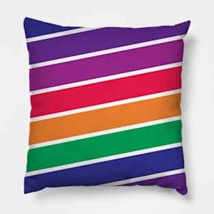 Colorful Stripe Pattern Pillow