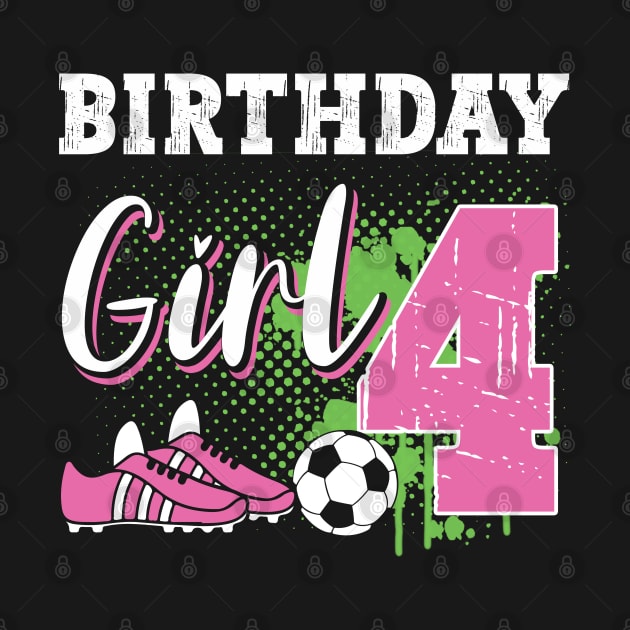 Soccer Player Birthday 4 Year Old Girl 4th Birthday Gift For Boys Kids Toddlers by tearbytea