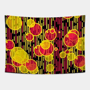 Bubbles and lines Tapestry