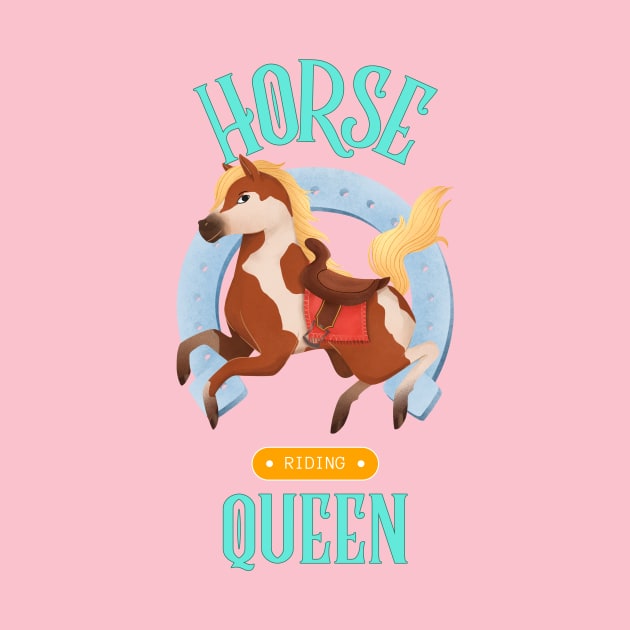 Horse Riding Queen Horse Rider by Tip Top Tee's