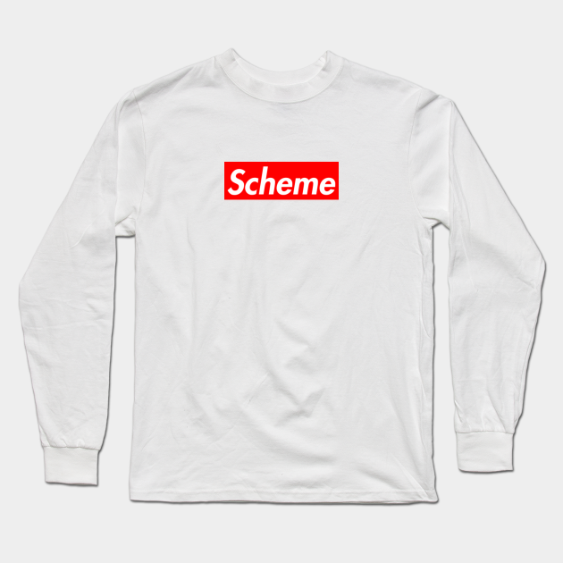 white and red supreme t shirt