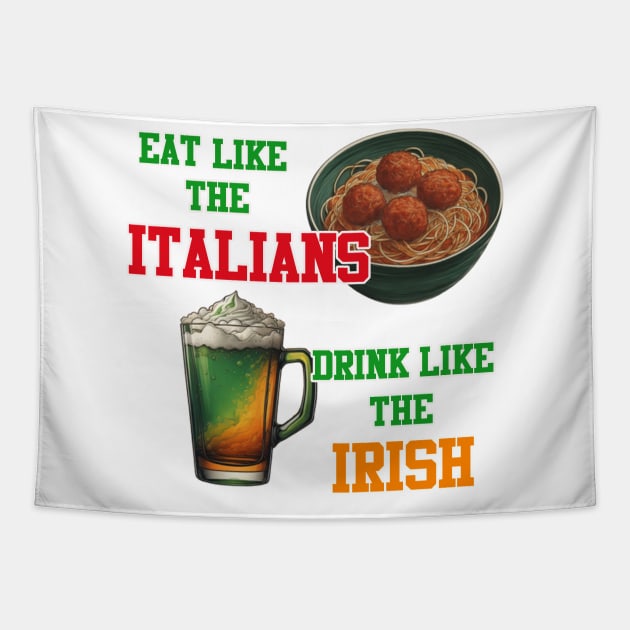 Italian Irish Humor Tapestry by Ruggeri Collection