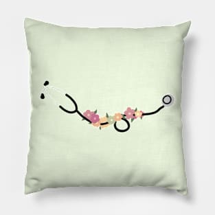 Stethoscope with Flowers Pillow