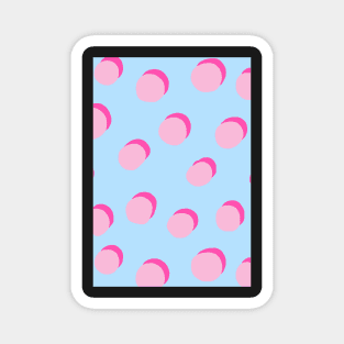 Blue Spotty Print Magnet