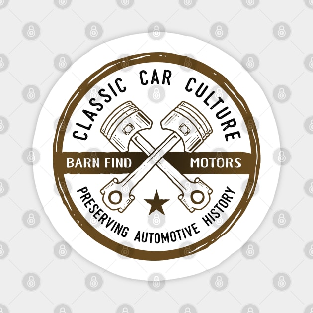 Classic Car Culture - Preserving Automotive History T-Shirt Magnet by Aircooled Life