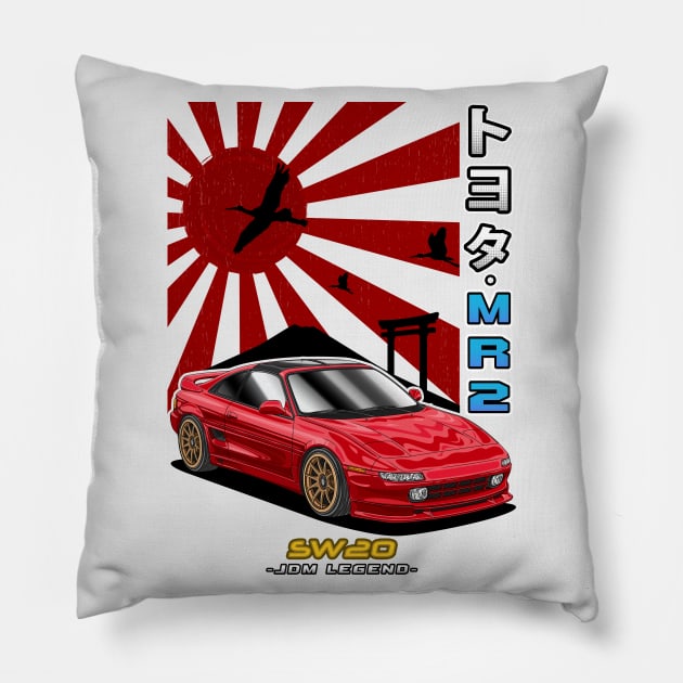 JDM LLegend Toyota MR2 SW20 Pillow by Guyvit