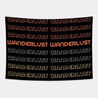 Wanderlust retro vintage design Tapestry