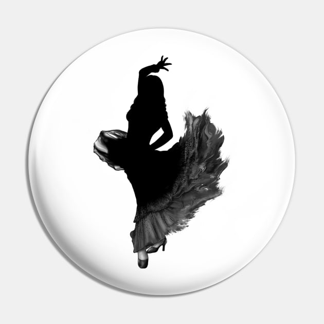 Dancing tango woman Pin by AndreyG