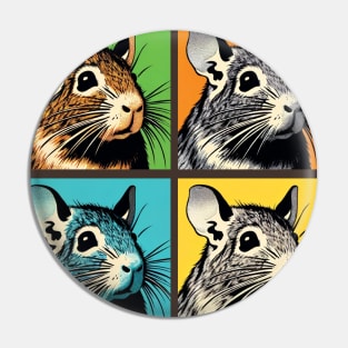 Pop Degu Art - Cute Degu Pin