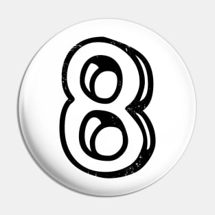 Number 8 Pin