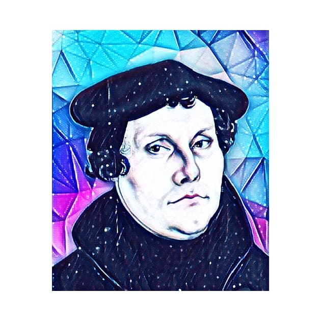 Martin Luther Snowy Portrait | Martin Luther Artwork 13 by JustLit