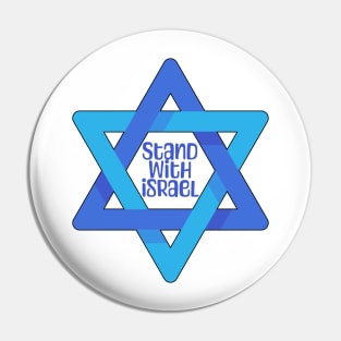 Stand with Israel - Star of David Pin