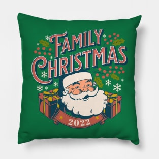 2022 Group Christmas Shirt Retro Santa Pillow