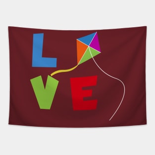 Kite flying love Tapestry