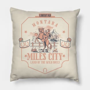 Miles City Montana wild west town Pillow