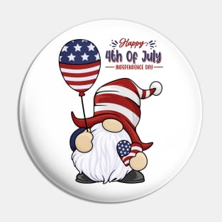 Fourth of July Gnome Pin