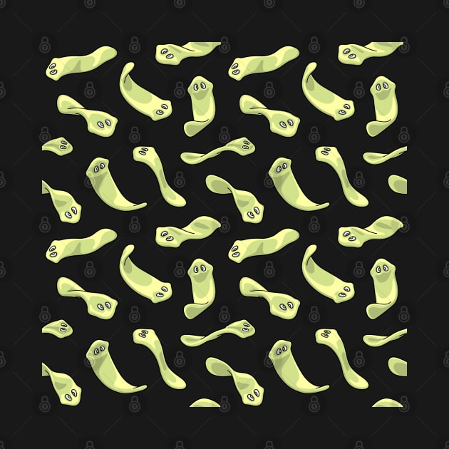 Planarians Pattern in Green by taylorcustom